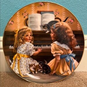 “Afternoon Recital” Vintage 1983 Reco Collectors Plate by Sandra Kick